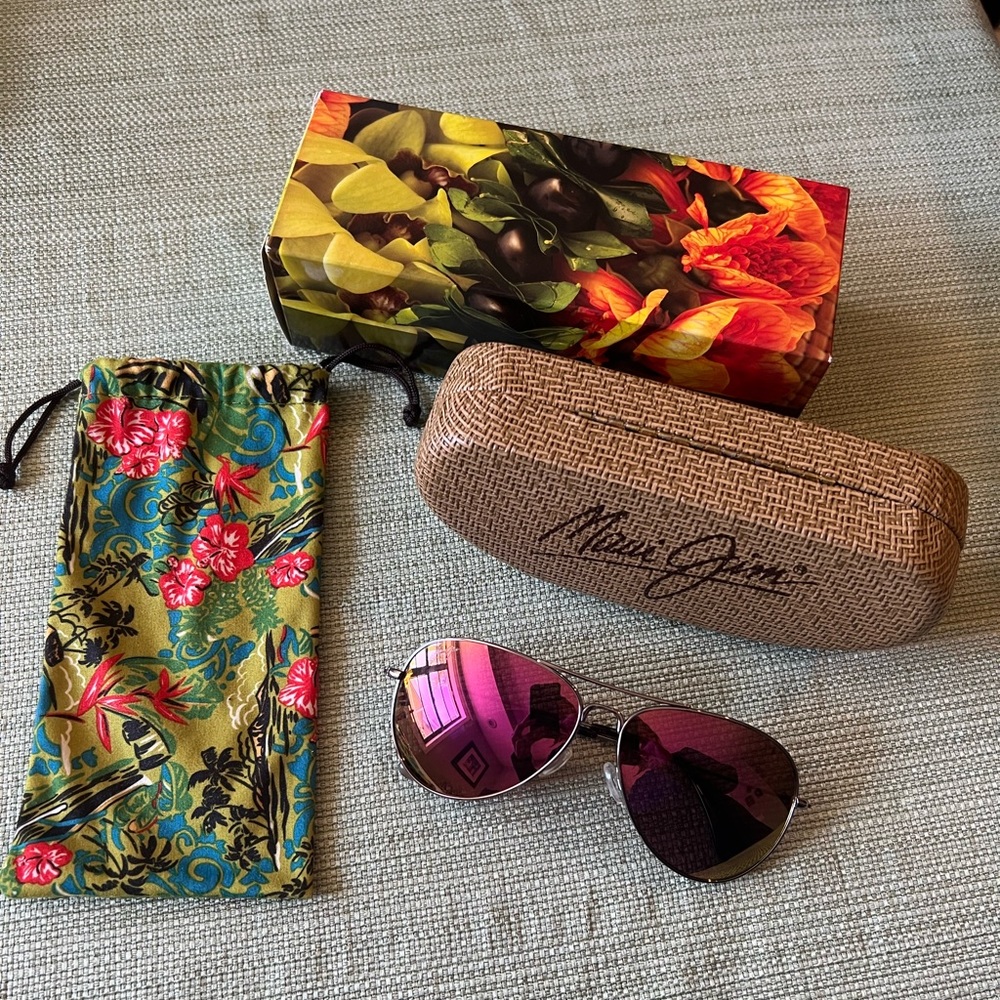 Maui Jim Maverick Aviator Sunglasses